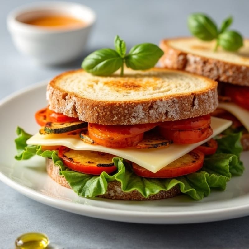 Crispy Roasted Vegetable Panini
