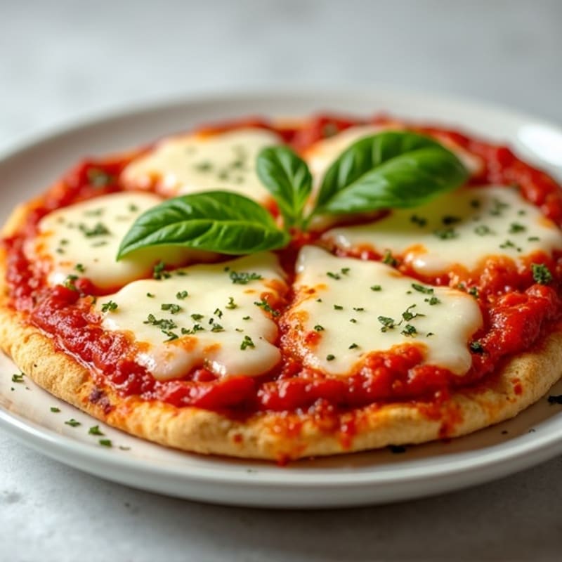Crispy Turkey Crust Pizza with Melted Mozzarella