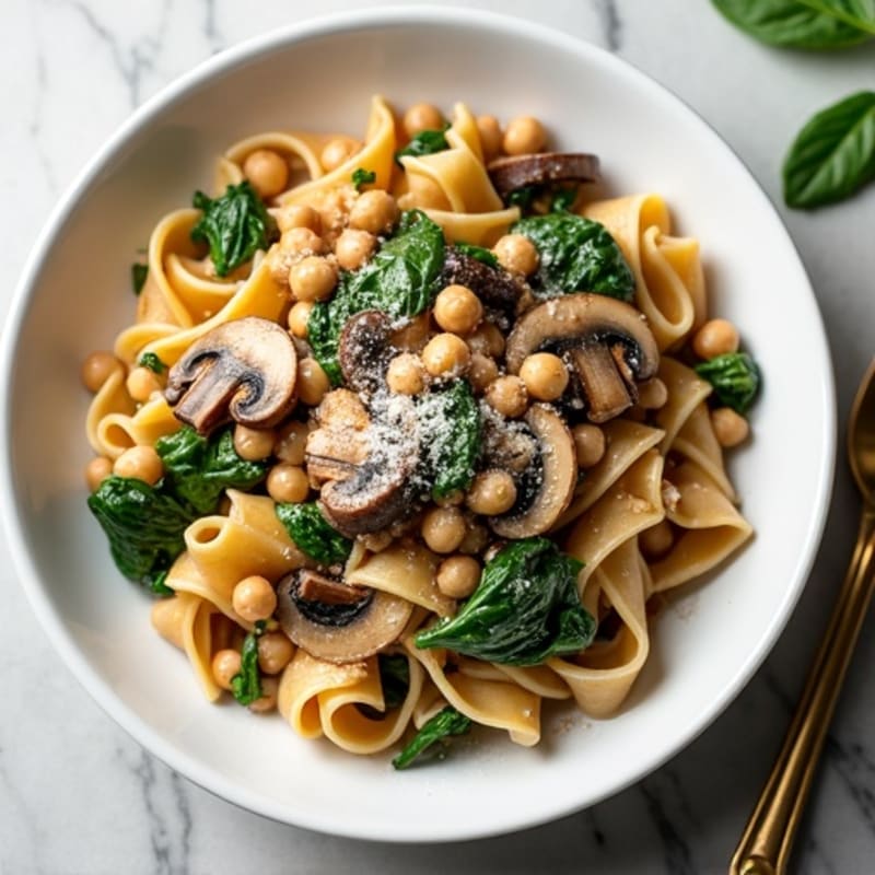 Silky Truffle Mushroom Whole Wheat Pasta