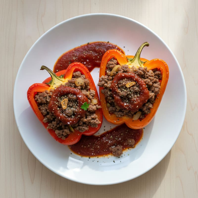 Ground Beef Stuffed Bell Peppers