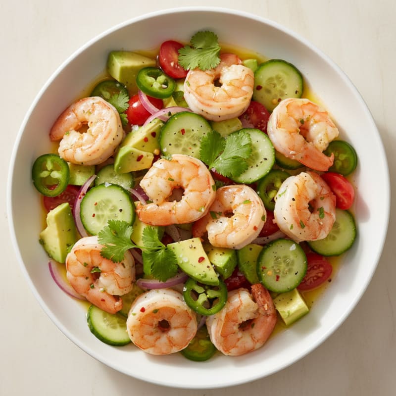 Zesty Chili-Lime Shrimp Ceviche with Avocado