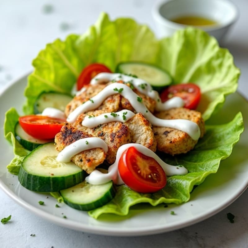 Herb-Seasoned Grilled Chicken Lettuce Wrap