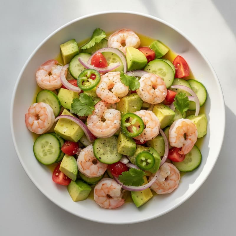 Zesty Shrimp Avocado Ceviche