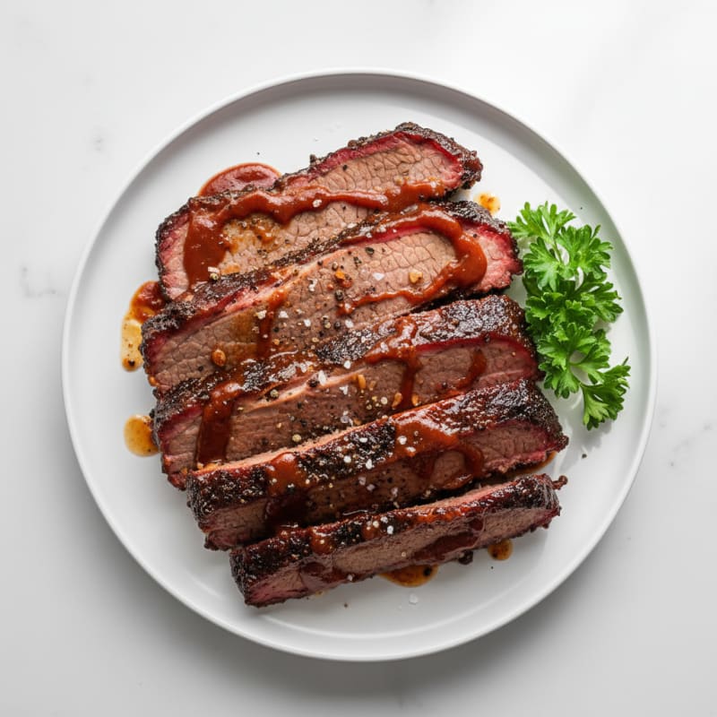 Texas Smoked Brisket with BBQ Glaze