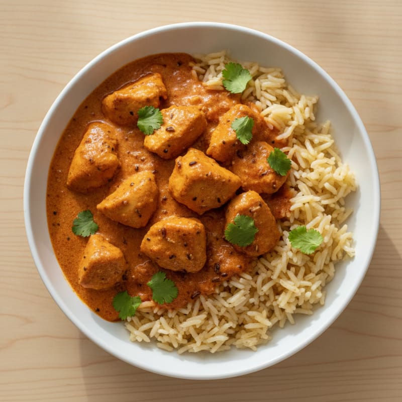 Spiced Butter Chicken with Basmati Rice