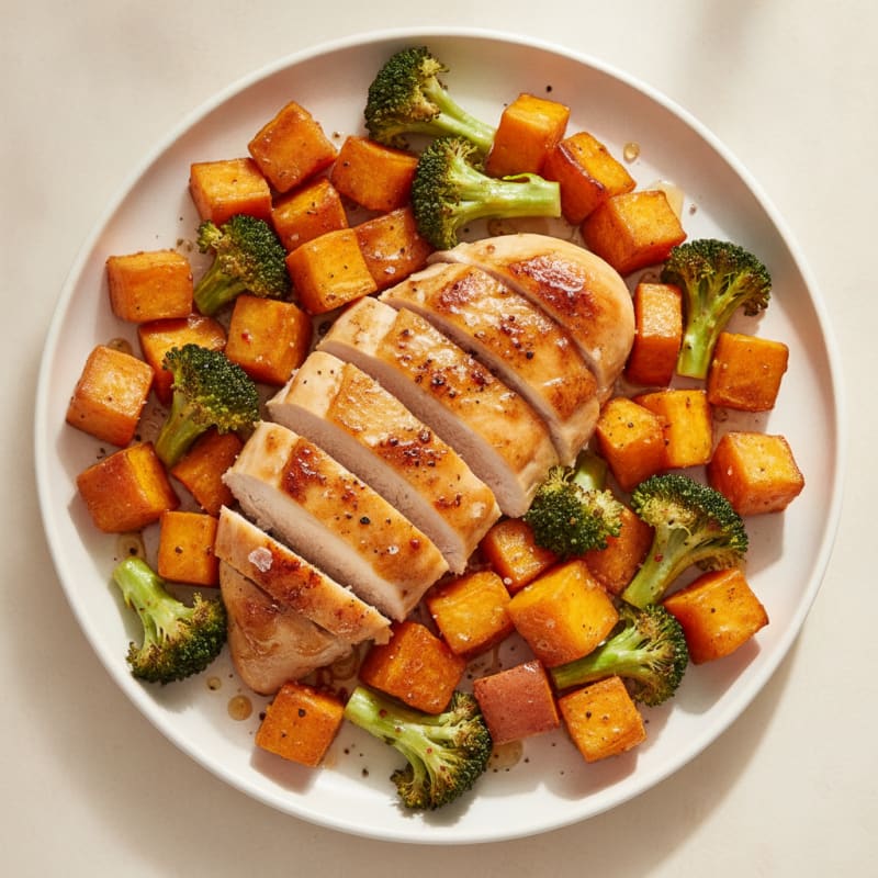 Roasted Sweet Potato with Honey Glaze