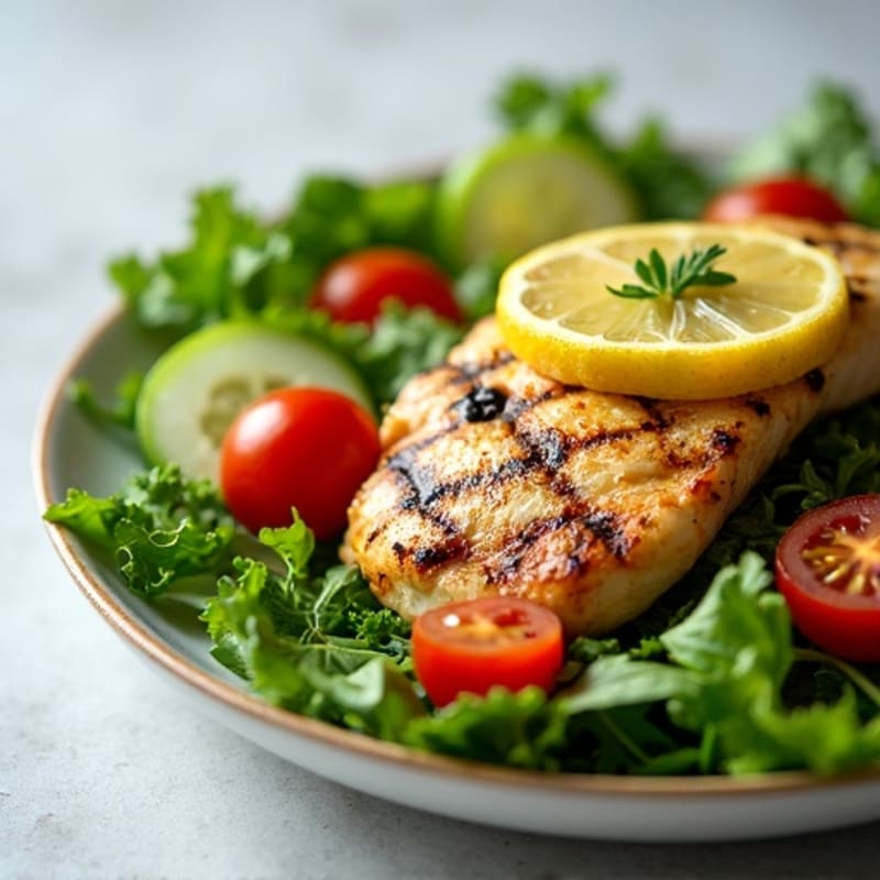 Grilled Lemon Herb Chicken Salad