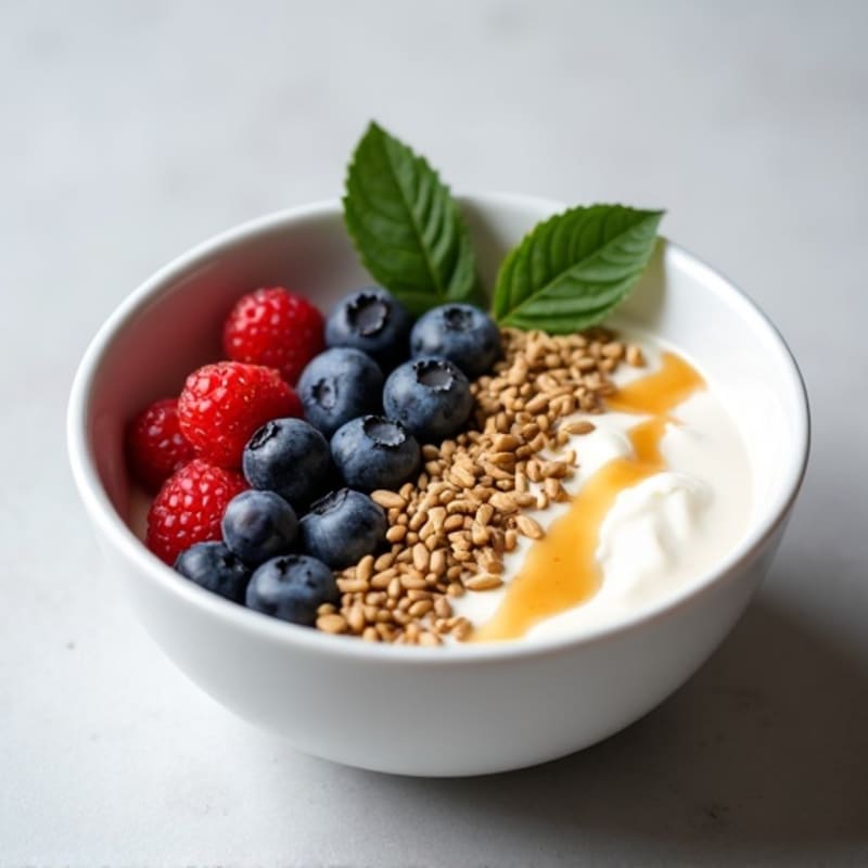 Silky Greek Yogurt Bowl with Hemp Seeds and Almond Butter