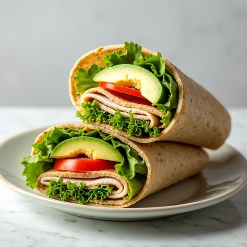 Lean Turkey and Creamy Avocado Wrap