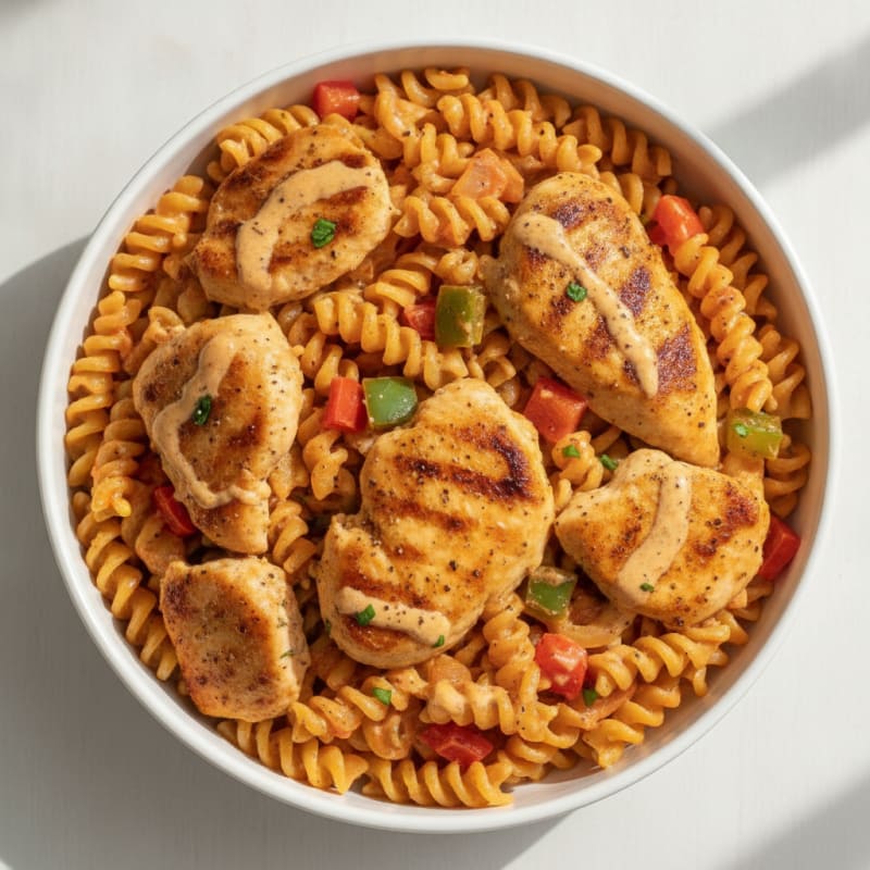 Cajun Chicken Pasta with Bell Peppers