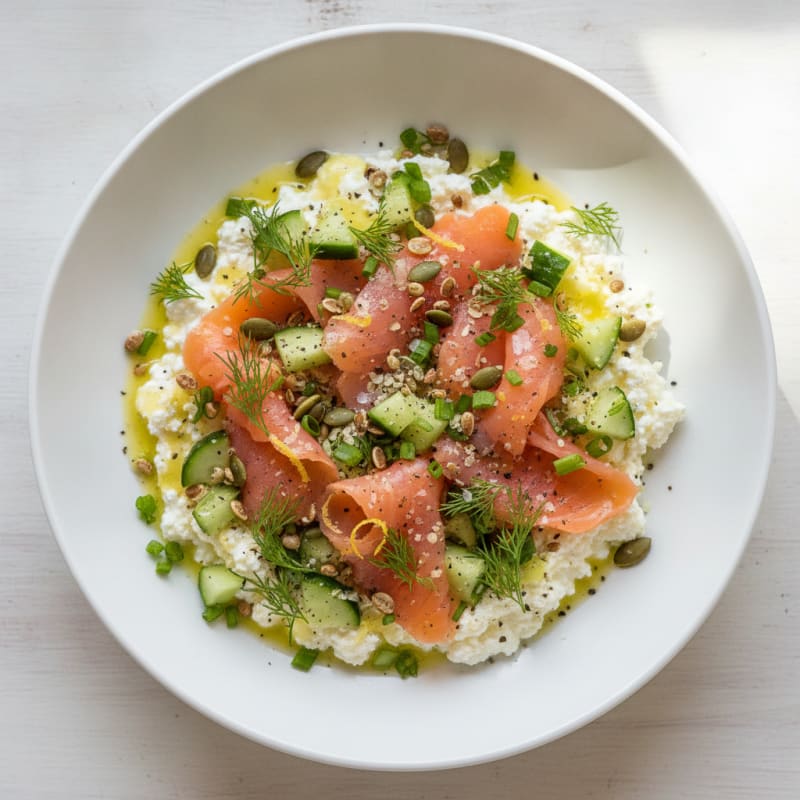 Lemon-Herb Cottage Cheese Bowl