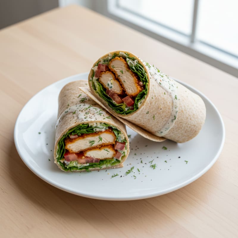 Crispy Chicken Ranch Wraps