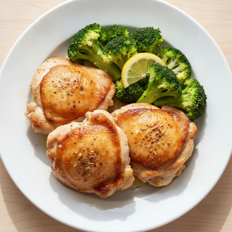Pan-Seared Chicken Thighs with Garlic Herbs