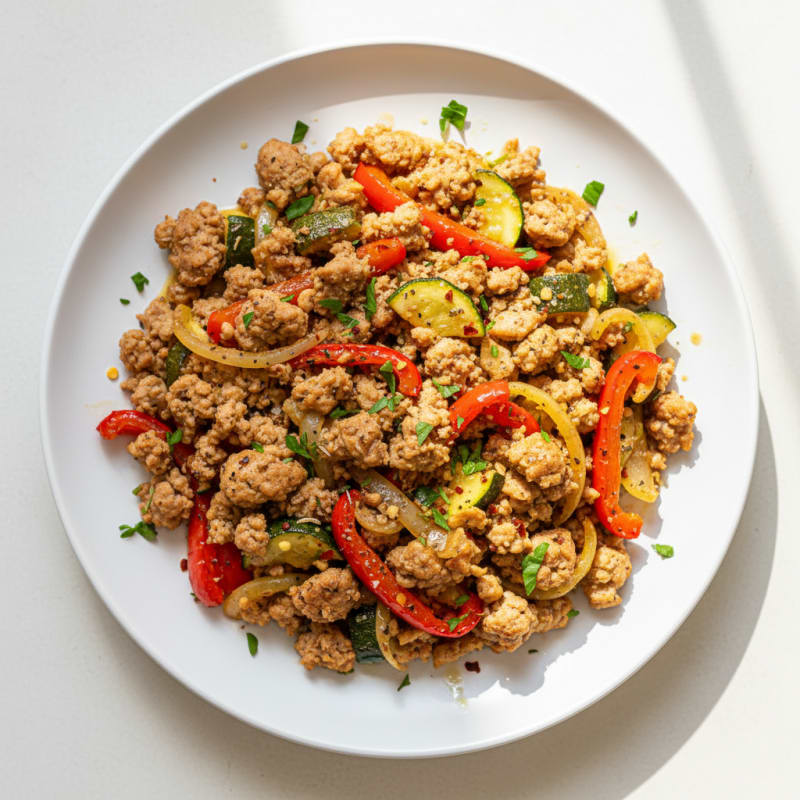 Sheet Pan Sausage and Veggie Hash