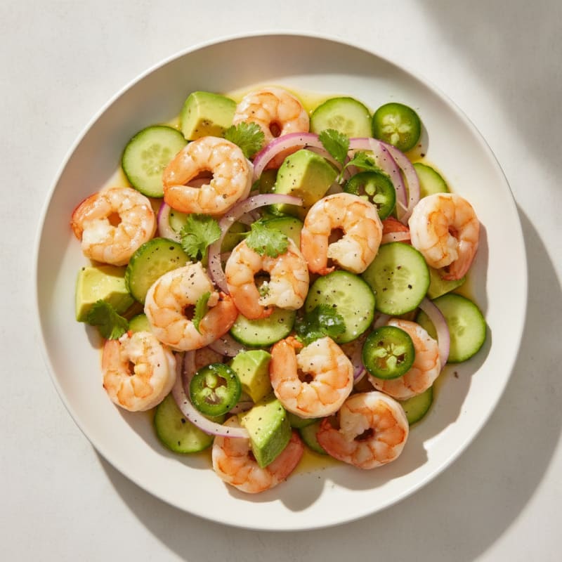 Zesty Shrimp Avocado Ceviche