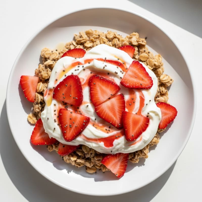 Creamy Strawberry Shortcake Overnight Oats