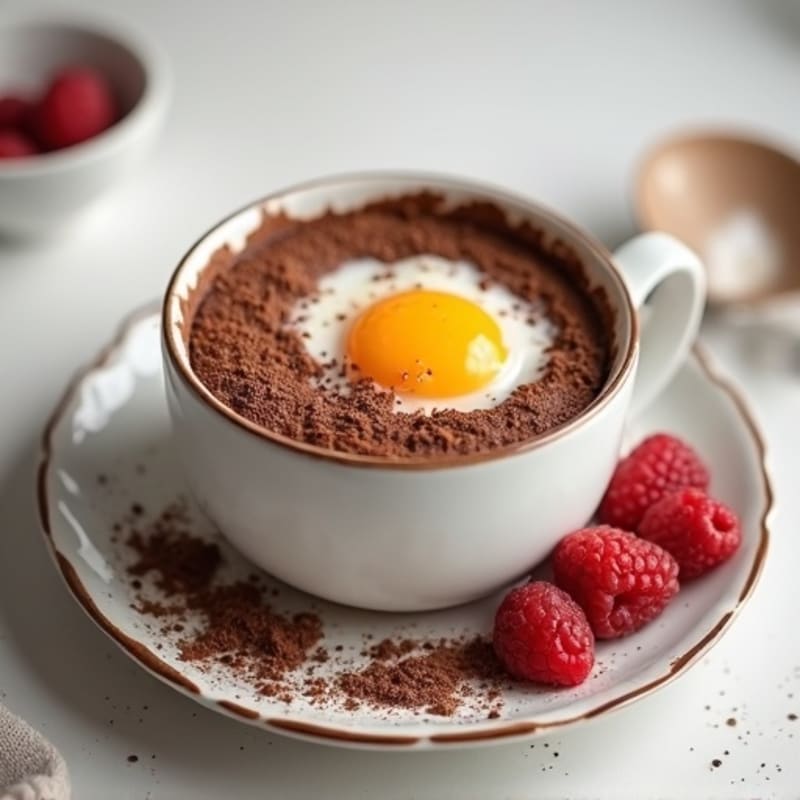 Fluffy Chocolate Protein Mug Cake