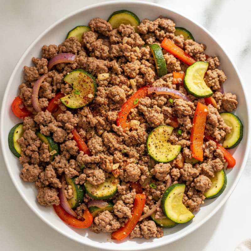 Ground Beef and Vegetable Skillet