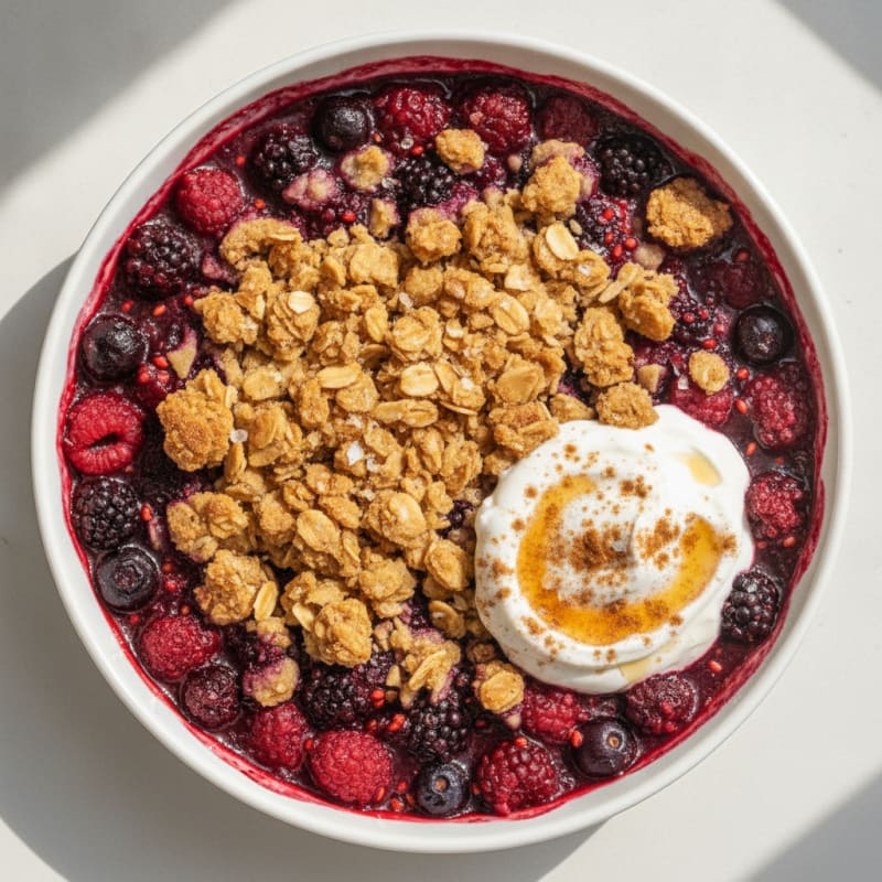 Baked Berry Oat Crumble