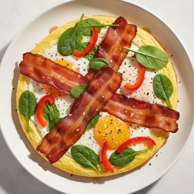 Golden Maple-Glazed Bacon & Egg Bake