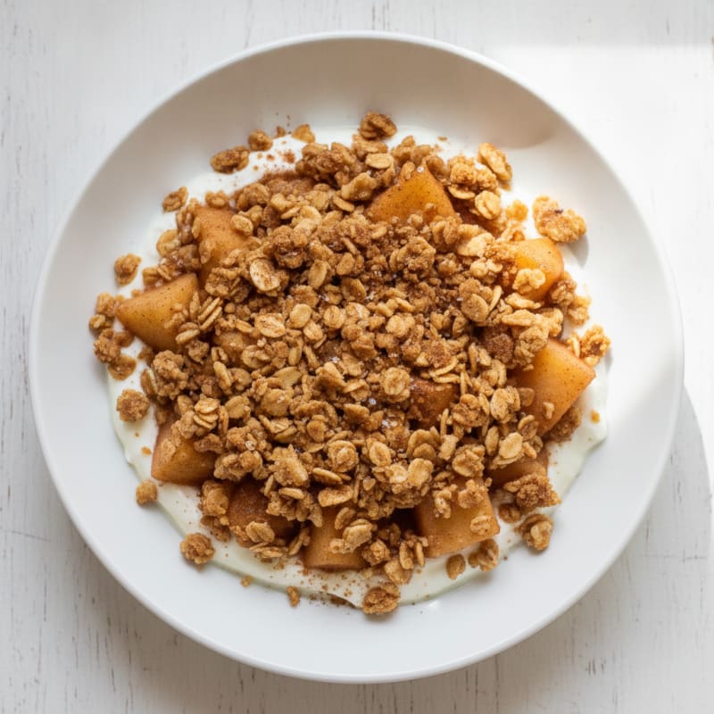 High-Protein Baked Apple Crumble