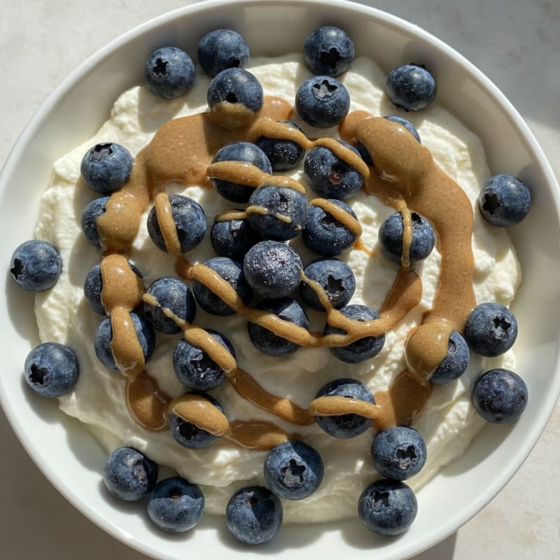 Silky Greek Yogurt Protein Pudding with Berries
