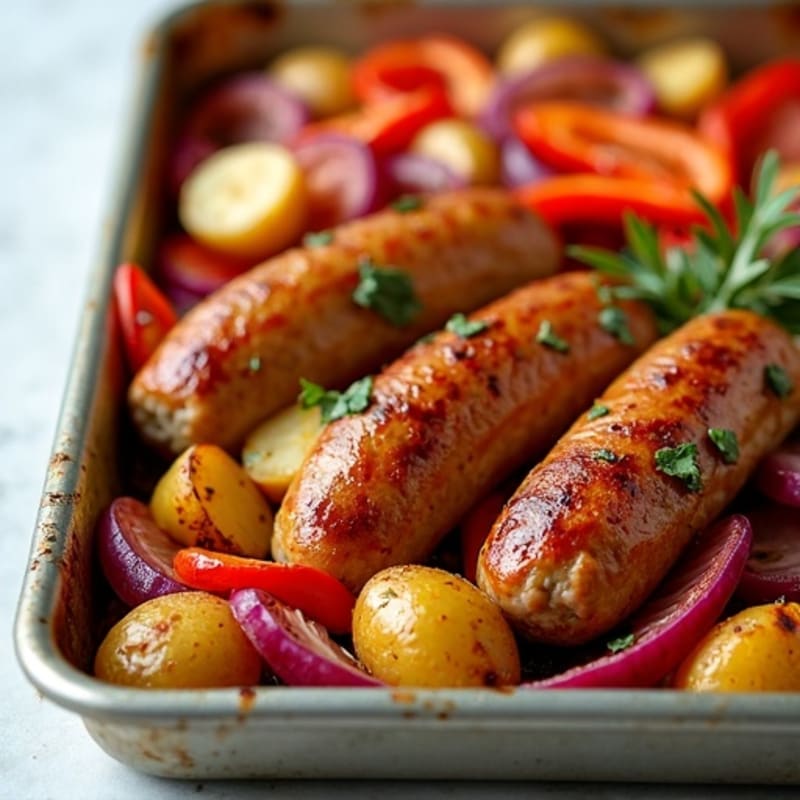 Sheet Pan Roasted Sausage and Potatoes