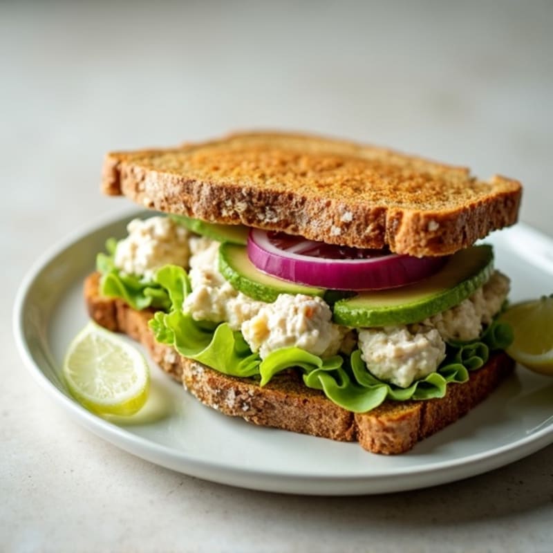 Creamy Avocado Chicken Salad Sandwich