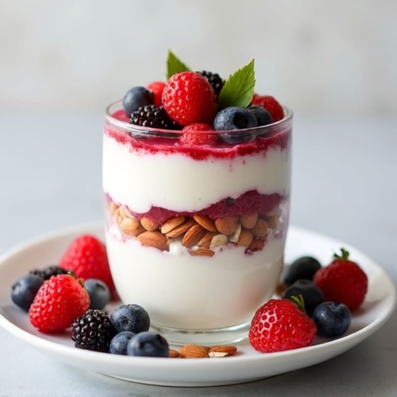Creamy Greek Yogurt Protein Parfait with Mixed Berries
