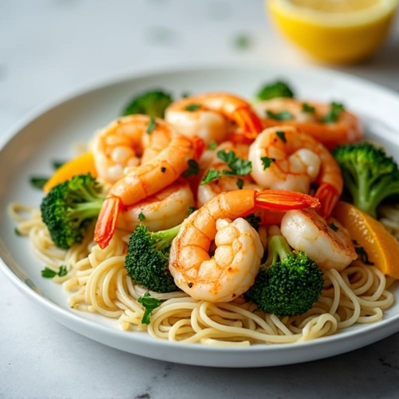 Citrus-Ginger Shrimp with Rice Noodles