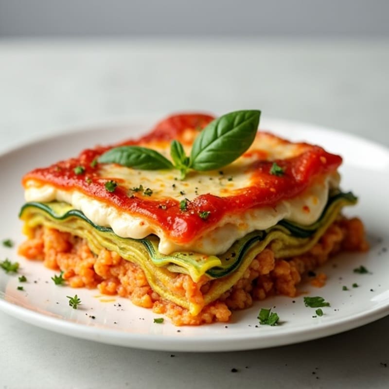 Lean Turkey and Zucchini Noodle Lasagna