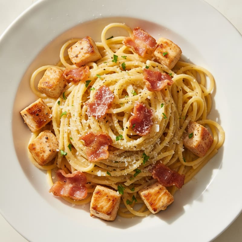 Classic Carbonara with Crispy Pancetta