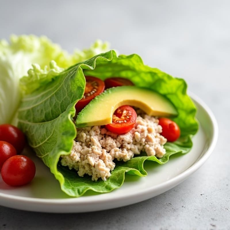 Creamy Avocado Turkey Lettuce Wrap