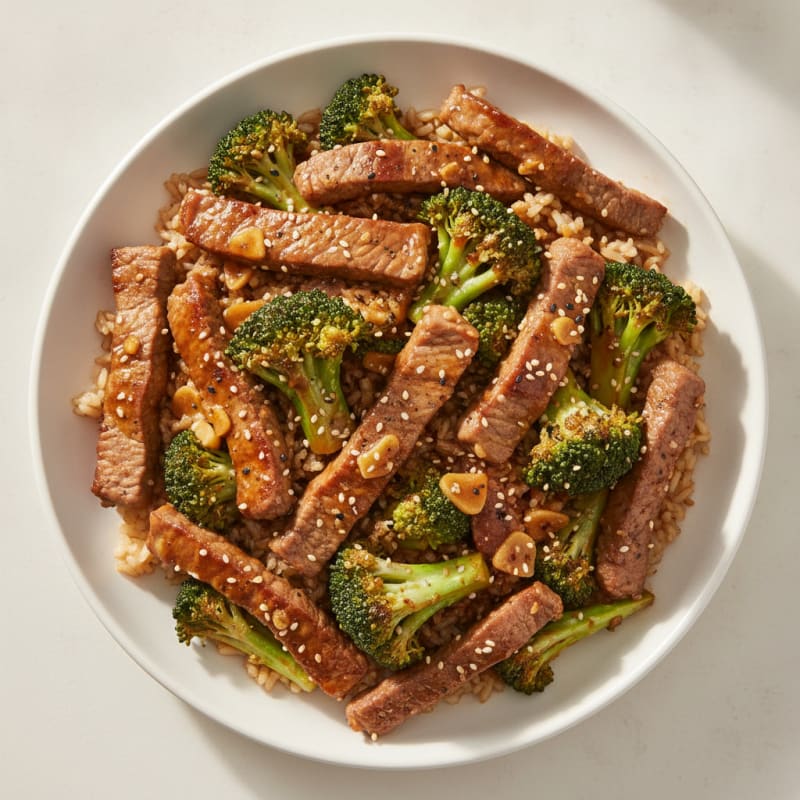 Sesame Beef & Broccoli Stir-Fry