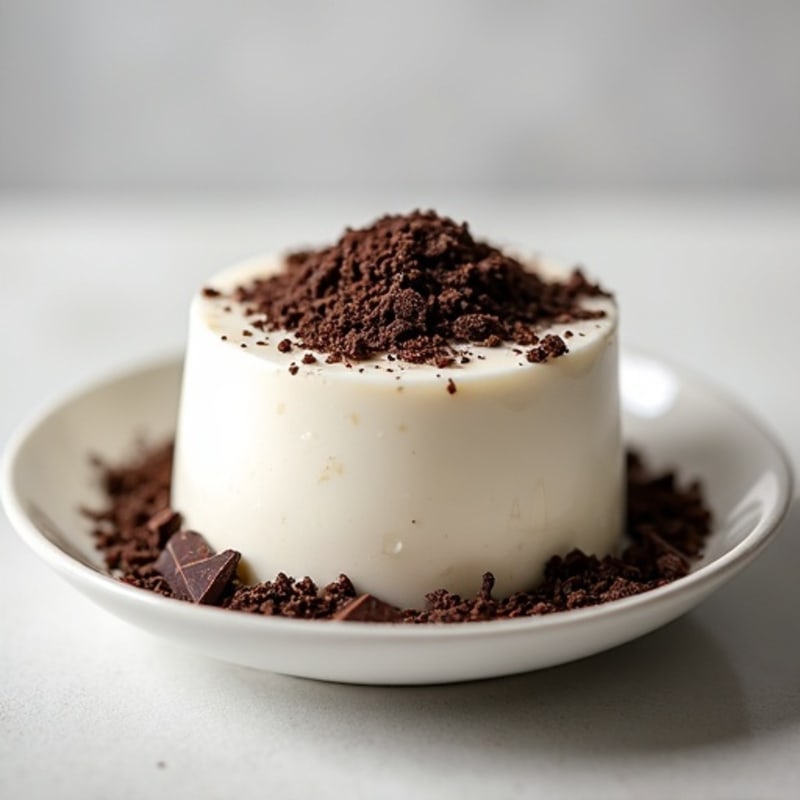 Greek Yogurt Protein Mousse with Dark Chocolate Shavings