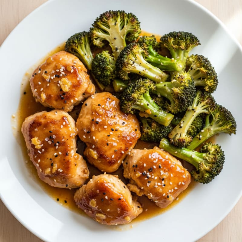 Baked Orange Chicken and Broccoli