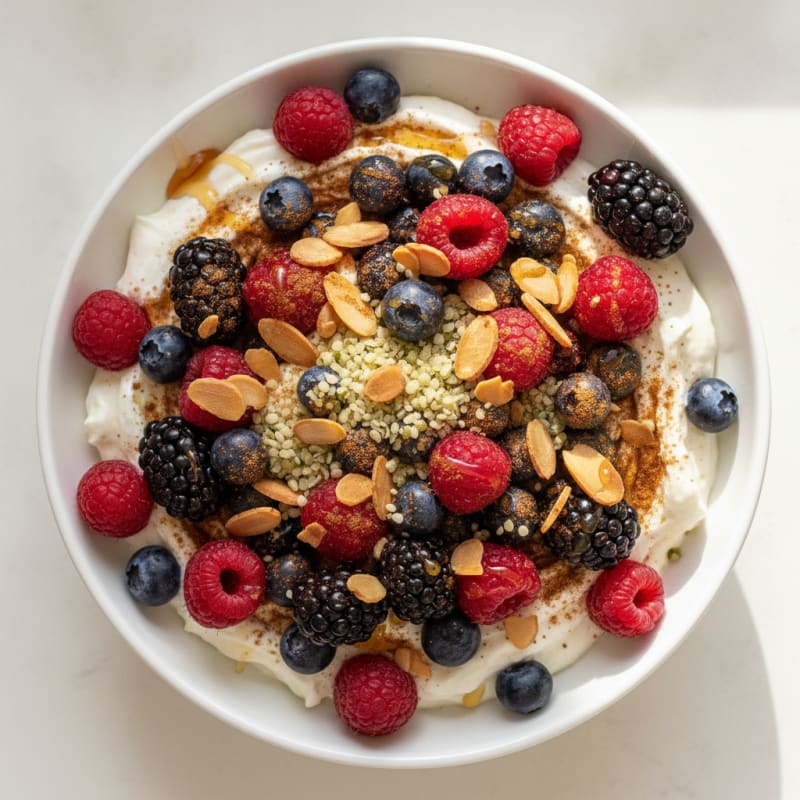 Mixed Berry Dairy-Free Yogurt Bowl