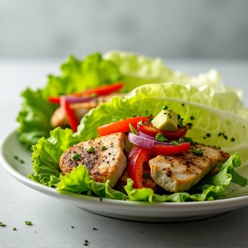 Herb-Seasoned Grilled Chicken Lettuce Wrap