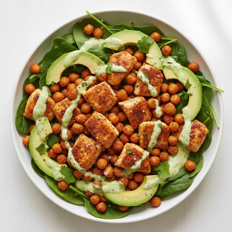 Crispy Roasted Chili-Lime Chickpea Bowl