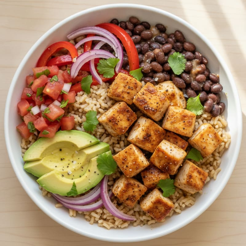Chicken Taco Rice Bowl