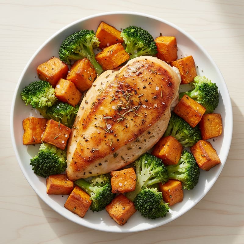 Crispy Roasted Chicken with Herbs