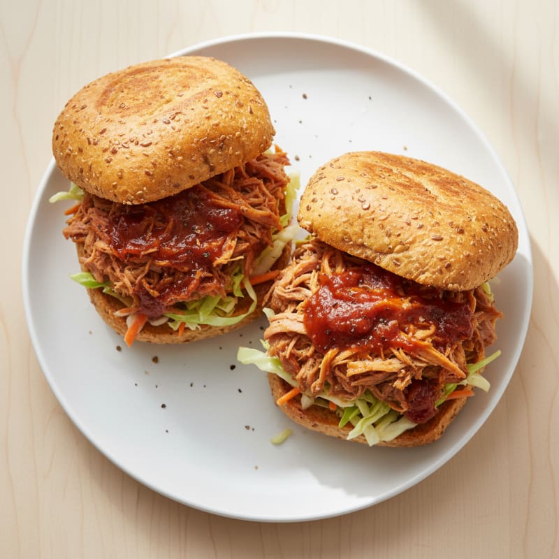 Slow-Cooked BBQ Pulled Pork Sandwiches