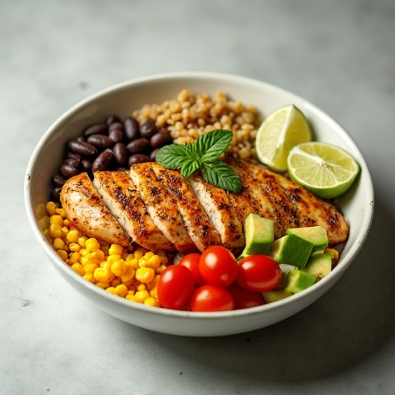 Spicy Lime Chicken Burrito Bowl