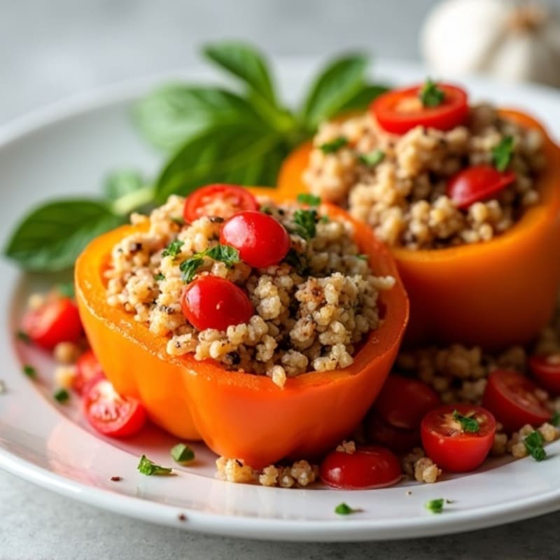 Hearty Lean Ground Turkey Stuffed Bell Peppers