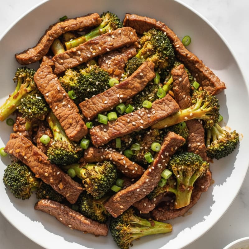 Ginger-Garlic Beef and Broccoli Stir-Fry