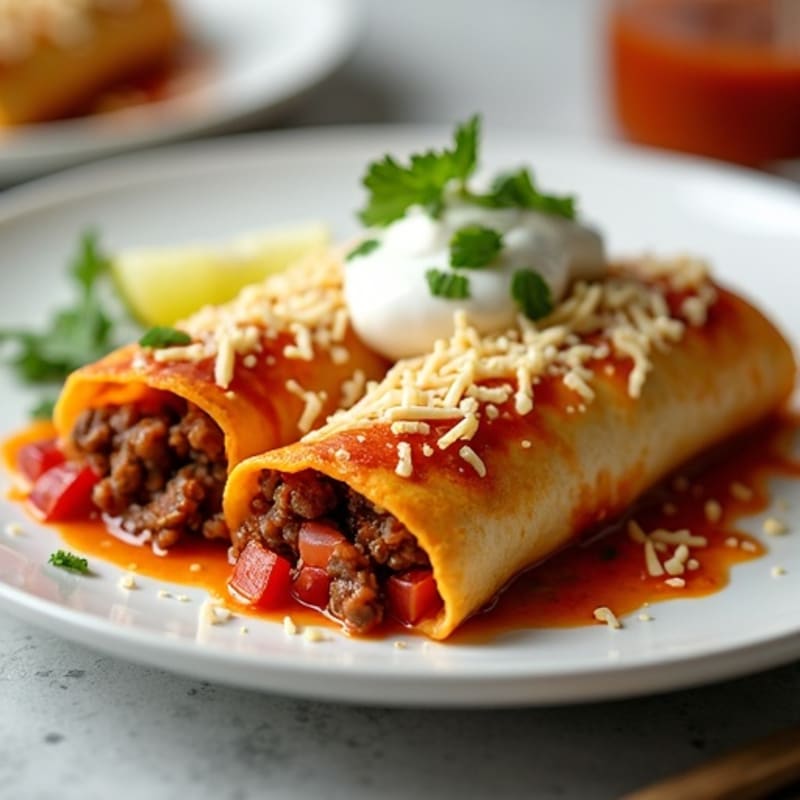 Hearty Lean Beef Baked Enchiladas