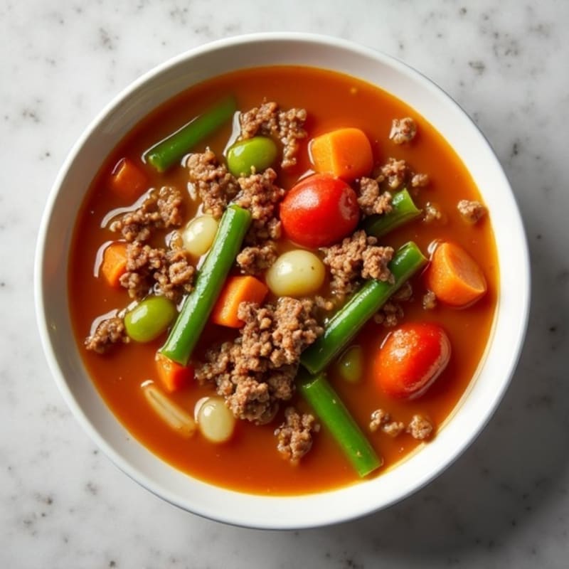 Hearty Ground Beef and Vegetable Soup
