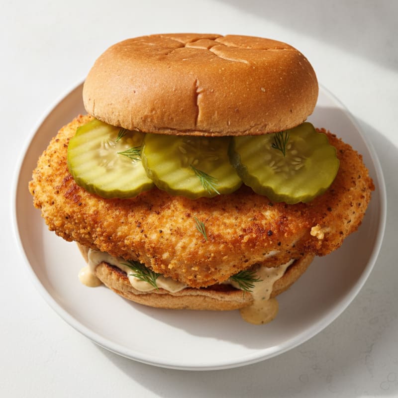 Buttermilk Chicken Sandwich with Pickles
