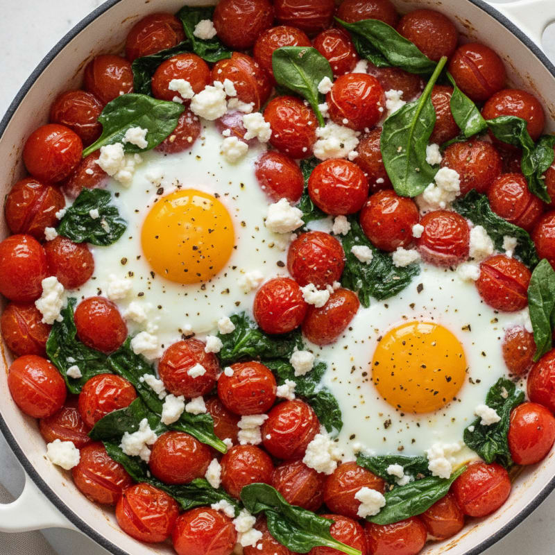 Baked Eggs with Roasted Tomatoes