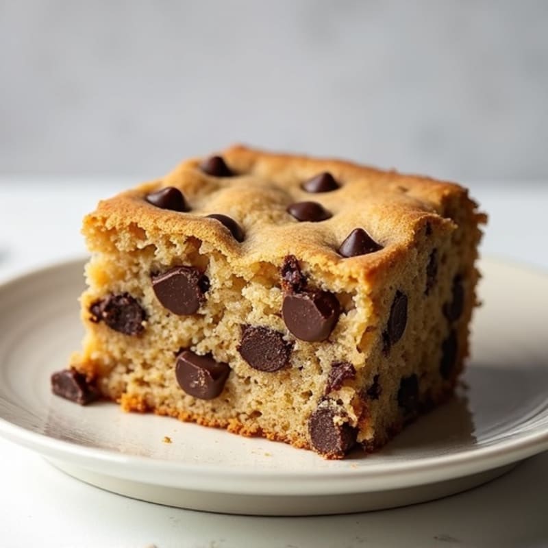 Protein-Packed Almond Flour Chocolate Chip Cookie Cake